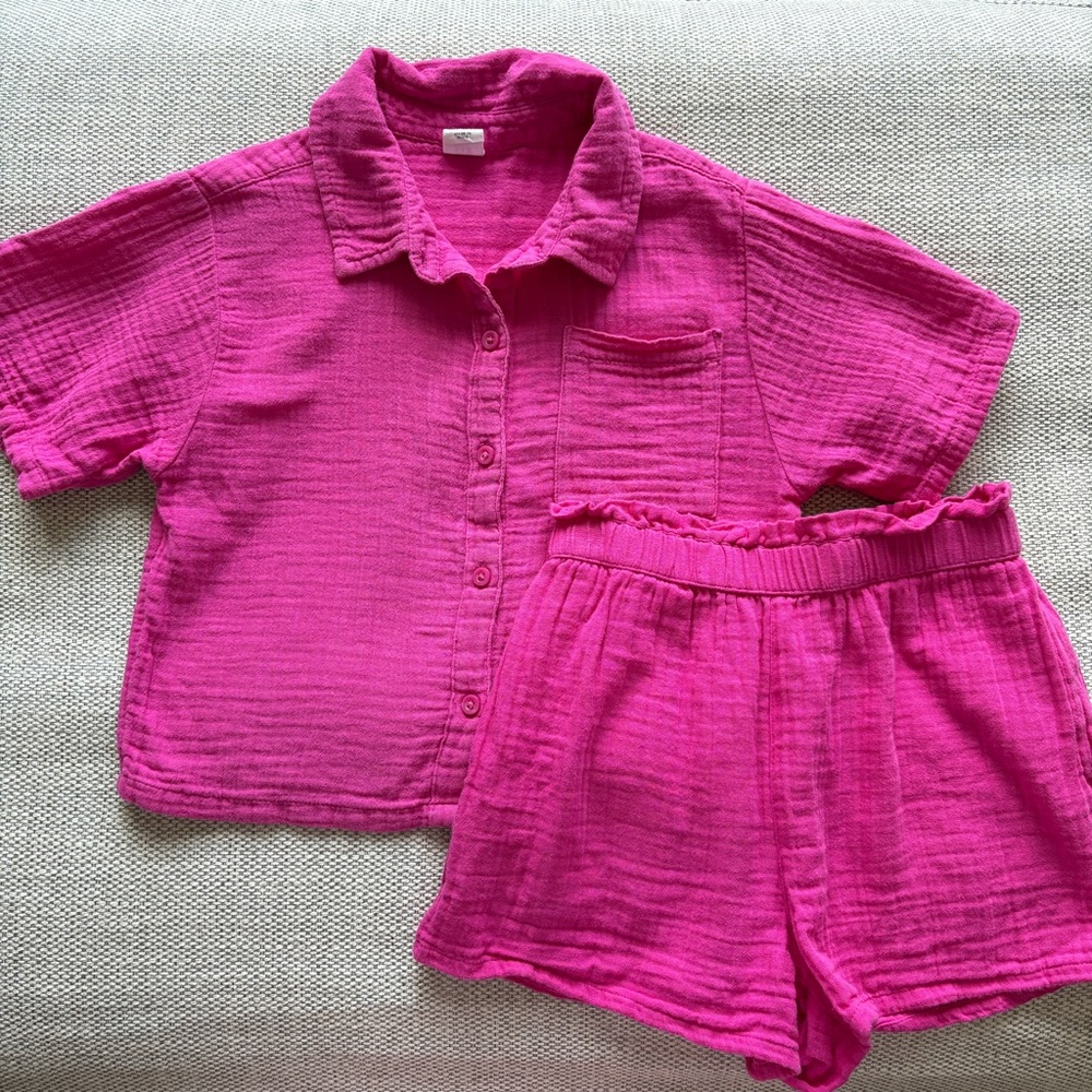Gaps kids gauze shorts set 5/6 years